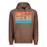 Chestnut santa c.r.u.z cali sunset 70s 80s surfer summer sun Premium Hoodie - artisFamous