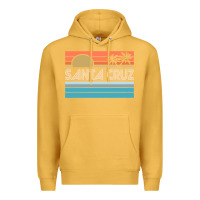 Mustard santa c.r.u.z cali sunset 70s 80s surfer summer sun Premium Hoodie - artisFamous
