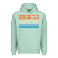 Seafoam santa c.r.u.z cali sunset 70s 80s surfer summer sun Premium Hoodie - artisFamous