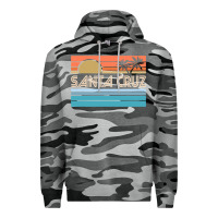 Slate Camo santa c.r.u.z cali sunset 70s 80s surfer summer sun Premium Hoodie - artisFamous