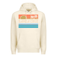 Tofu santa c.r.u.z cali sunset 70s 80s surfer summer sun Premium Hoodie - artisFamous