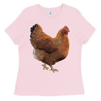 Bubblegum Pink new hampshire red chicken Ladies Tee - LillyAllenDesigns