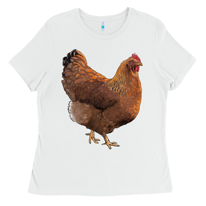 New Hampshire Red Chicken Ladies Tee by LillyAllenDesigns | Teevron