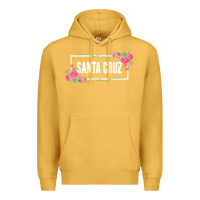 Mustard santa c.r.u.z cali  floral hibiscus flower Premium Hoodie - artisFamous