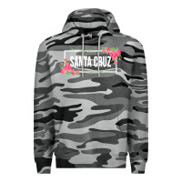 Slate Camo santa c.r.u.z cali  floral hibiscus flower Premium Hoodie - artisFamous