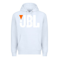 White jbl classic Premium Hoodie - artisFamous