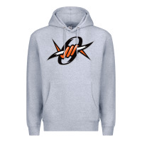 Heather Grey outllaws denver lacrosse Premium Hoodie - artisFamous