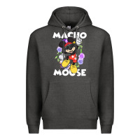 Charcoal Heather macho mouse Premium Hoodie - artisFamous