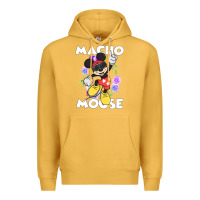 Mustard macho mouse Premium Hoodie - artisFamous