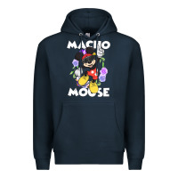 Navy macho mouse Premium Hoodie - artisFamous