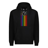 Black rainbow lightsaber Premium Hoodie - artisFamous