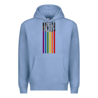Colony Blue rainbow lightsaber Premium Hoodie - artisFamous