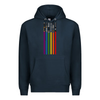 Navy rainbow lightsaber Premium Hoodie - artisFamous