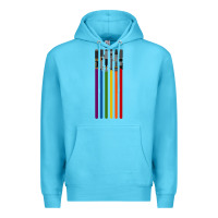 Ocean Blue rainbow lightsaber Premium Hoodie - artisFamous