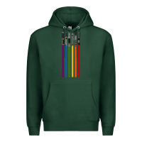 Sports Green rainbow lightsaber Premium Hoodie - artisFamous