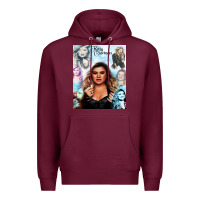 Burgundy kelly clarkson Premium Hoodie - artisFamous