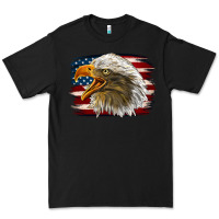 Black Western American Flag Eagle Premium Tee - LillyAllenDesigns