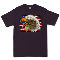 Plum Western American Flag Eagle Premium Tee - LillyAllenDesigns