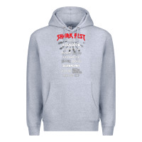 Heather Grey shark fest Premium Hoodie - artisFamous