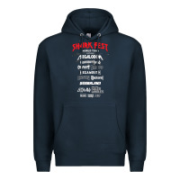 Navy shark fest Premium Hoodie - artisFamous