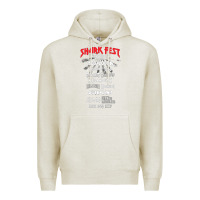 Oatmeal Heather shark fest Premium Hoodie - artisFamous