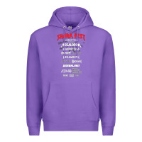 Purple shark fest Premium Hoodie - artisFamous