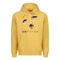 Antique Gold ahegao face girl Premium Hoodie - artisFamous
