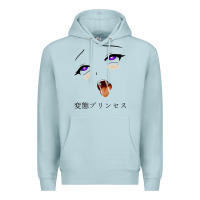 Blue Mist ahegao face girl Premium Hoodie - artisFamous