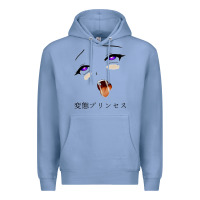Colony Blue ahegao face girl Premium Hoodie - artisFamous