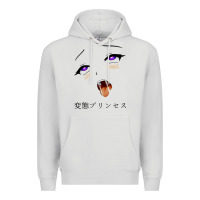 Dove Grey ahegao face girl Premium Hoodie - artisFamous