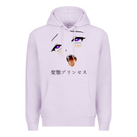 Lilac ahegao face girl Premium Hoodie - artisFamous