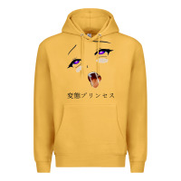 Mustard ahegao face girl Premium Hoodie - artisFamous
