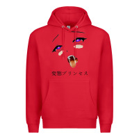 Red ahegao face girl Premium Hoodie - artisFamous