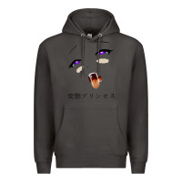 Smoke ahegao face girl Premium Hoodie - artisFamous