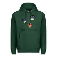 Sports Green ahegao face girl Premium Hoodie - artisFamous