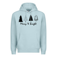 Blue Mist merry and bright Premium Hoodie - artisFamous