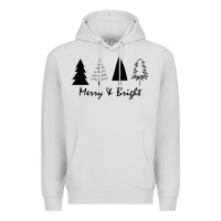 Dove Grey merry and bright Premium Hoodie - artisFamous