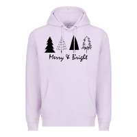 Lilac merry and bright Premium Hoodie - artisFamous