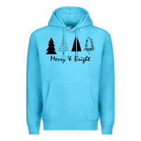 Ocean Blue merry and bright Premium Hoodie - artisFamous