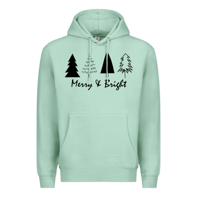 Merry And Bright Premium Hoodie by artisFamous | Teevron