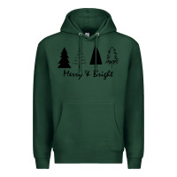 Sports Green merry and bright Premium Hoodie - artisFamous