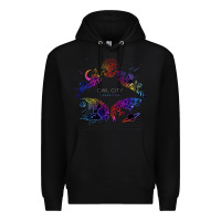 Black Best Owl City Premium Hoodie - artisFamous