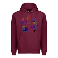 Burgundy Best Owl City Premium Hoodie - artisFamous