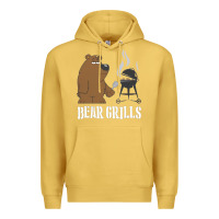 Antique Gold Bear Grills Grylls Premium Hoodie - artisFamous