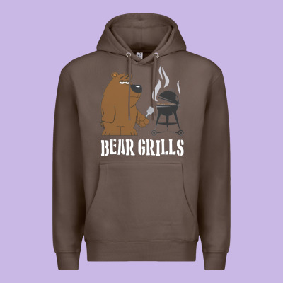 Bear Grills Grylls Premium Hoodie Designed By Artisfamous