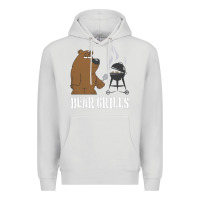 Dove Grey Bear Grills Grylls Premium Hoodie - artisFamous