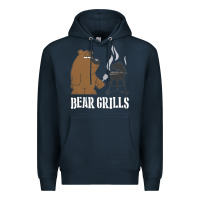 Navy Bear Grills Grylls Premium Hoodie - artisFamous