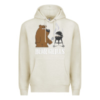 Oatmeal Heather Bear Grills Grylls Premium Hoodie - artisFamous