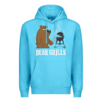 Ocean Blue Bear Grills Grylls Premium Hoodie - artisFamous