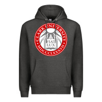 Charcoal Heather clark university Premium Hoodie - artisFamous